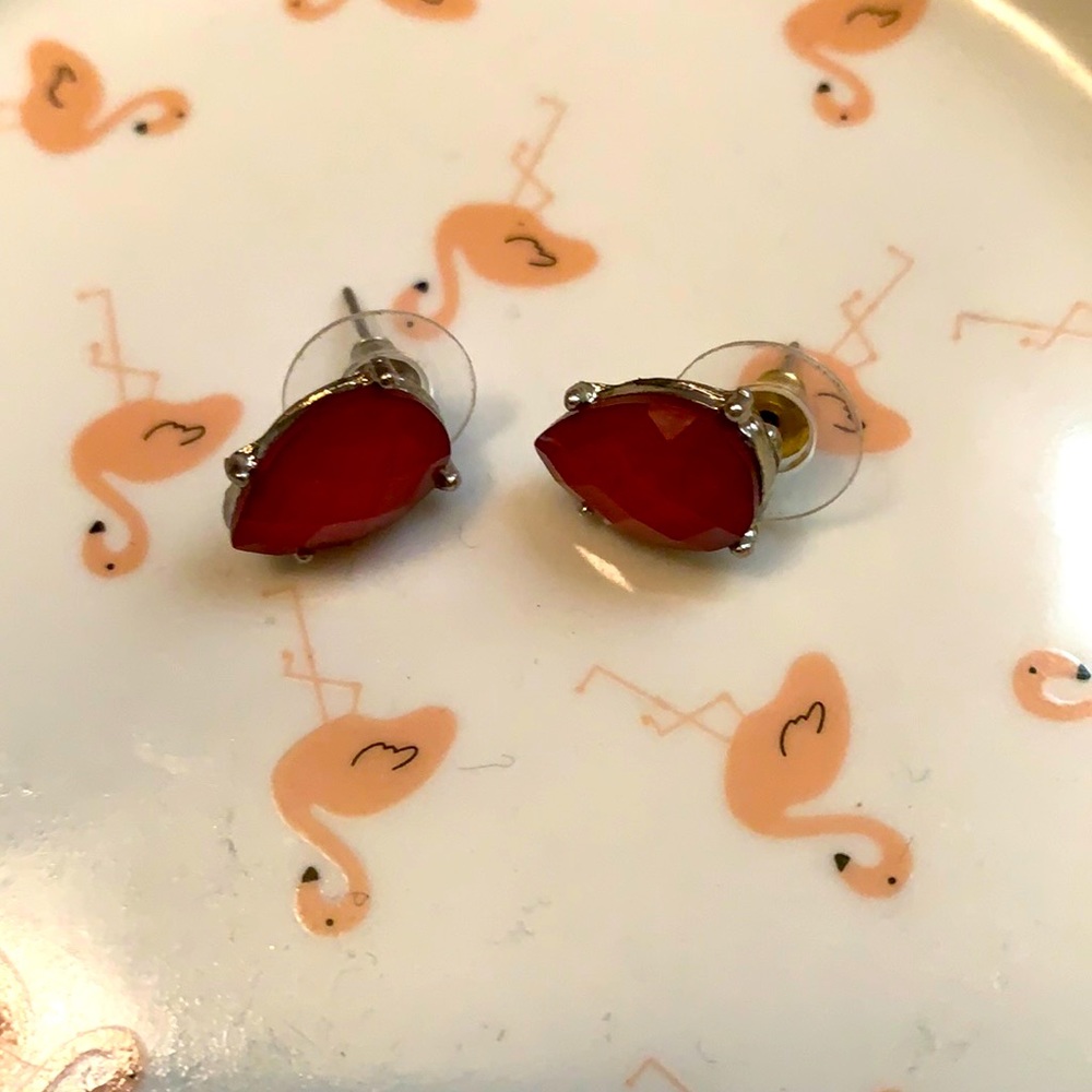 Red earrings